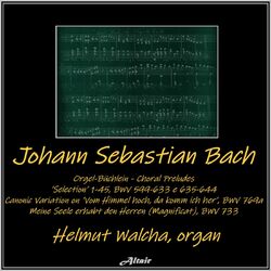 Cover of Bach: Orgel-Büchlein - Choral Preludes ’ Selection’ 1-45, Bwv 599-633 e 635-644 - Canonic Variation on ’Vom Himmel hoch, da komm i