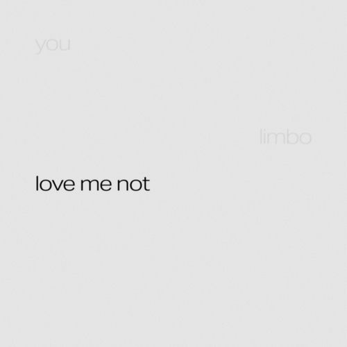 love me not (feat. Wonstein) artwork