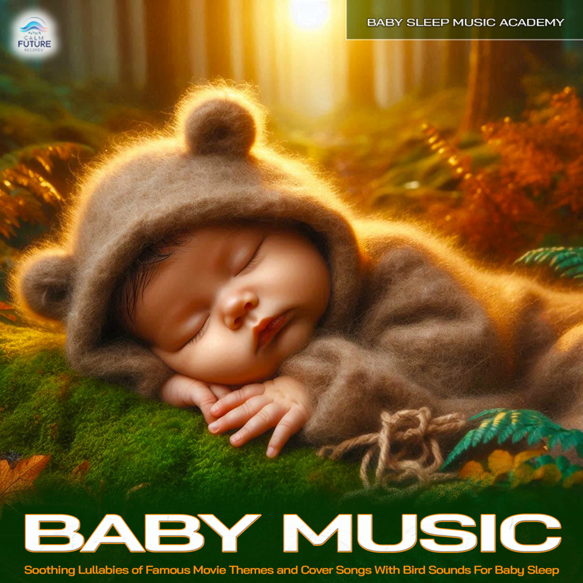Album cover of Baby Music: Soothing Lullabies of Famous Movie Themes and Cover Songs With Bird Sounds For Baby Sleep