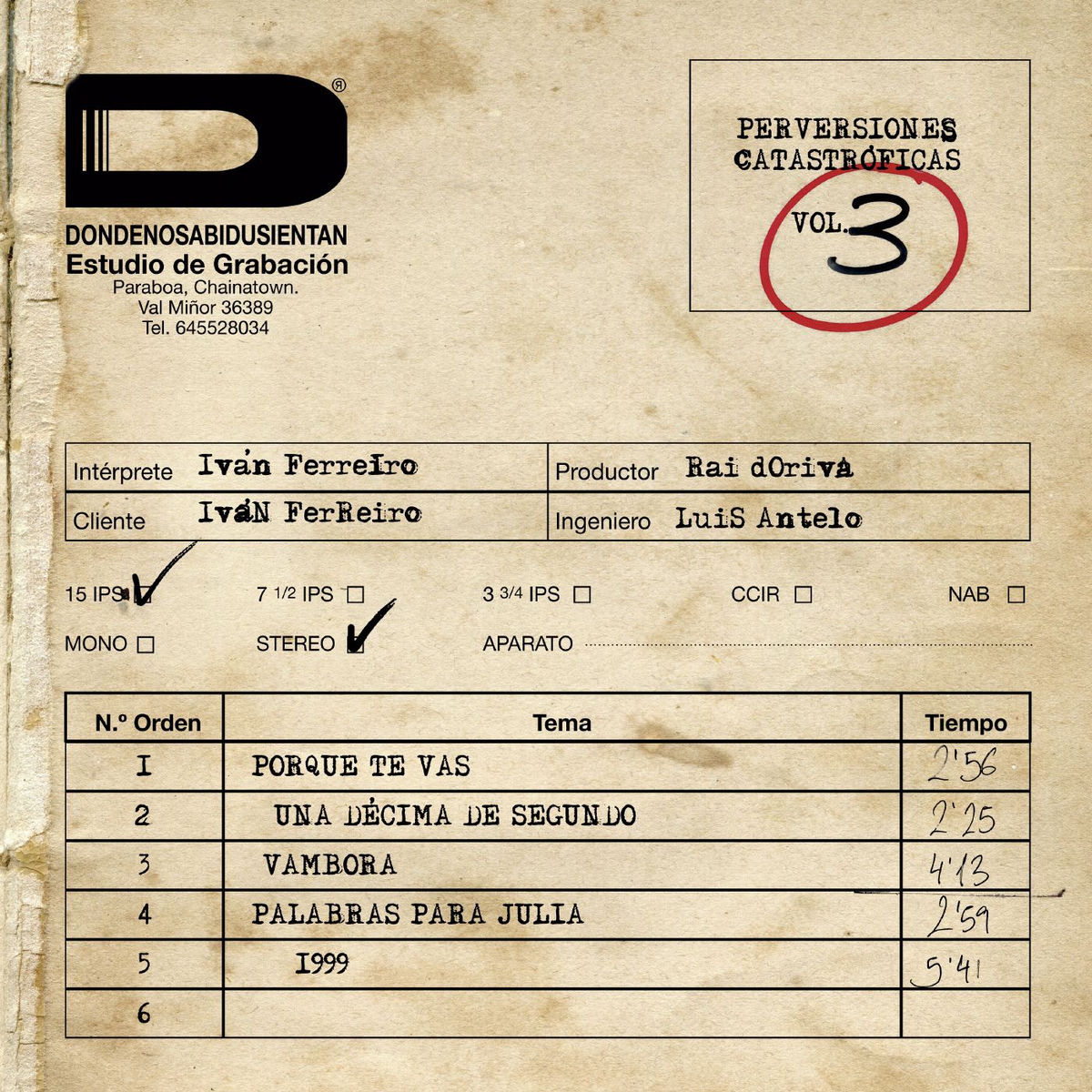 Album cover of Perversiones Catastróficas, Vol. III