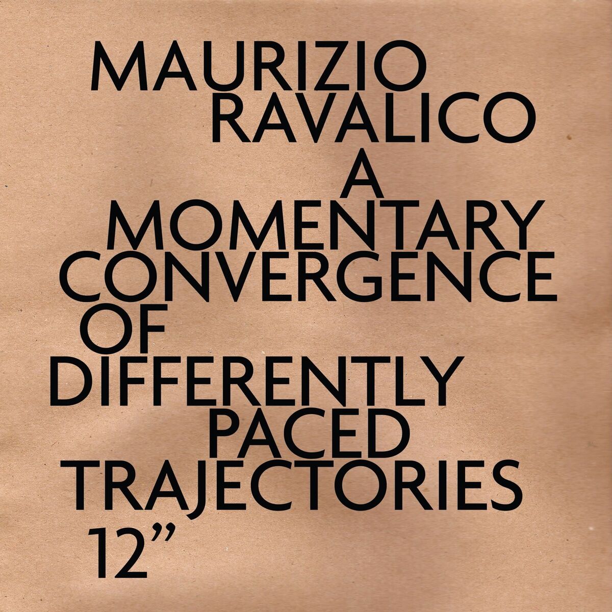 Album cover of A Momentary Convergence of Differently Paced Trajectories