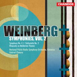 Cover of Weinberg: Symphony No. 4, Rhapsody on Moldavian Themes & Sinfonietta No. 2