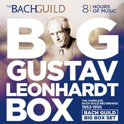 Cover of Big Gustav Leonhardt Box The Bach Guild Recordings 1952-1955