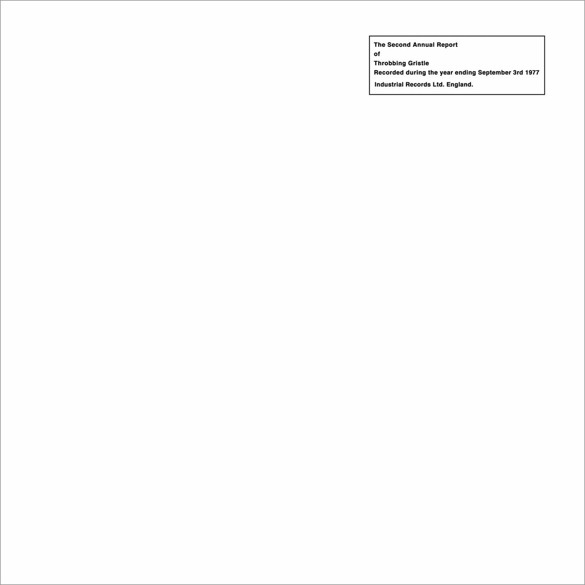 Album cover of The Second Annual Report (Remastered)