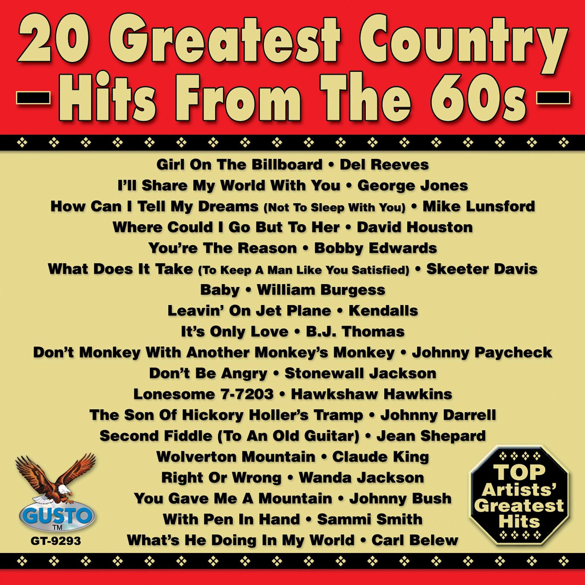 Album cover of 20 Greatest Country Hits From The 60's