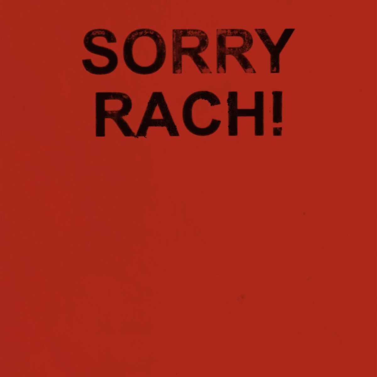Album cover of SORRY RACH!