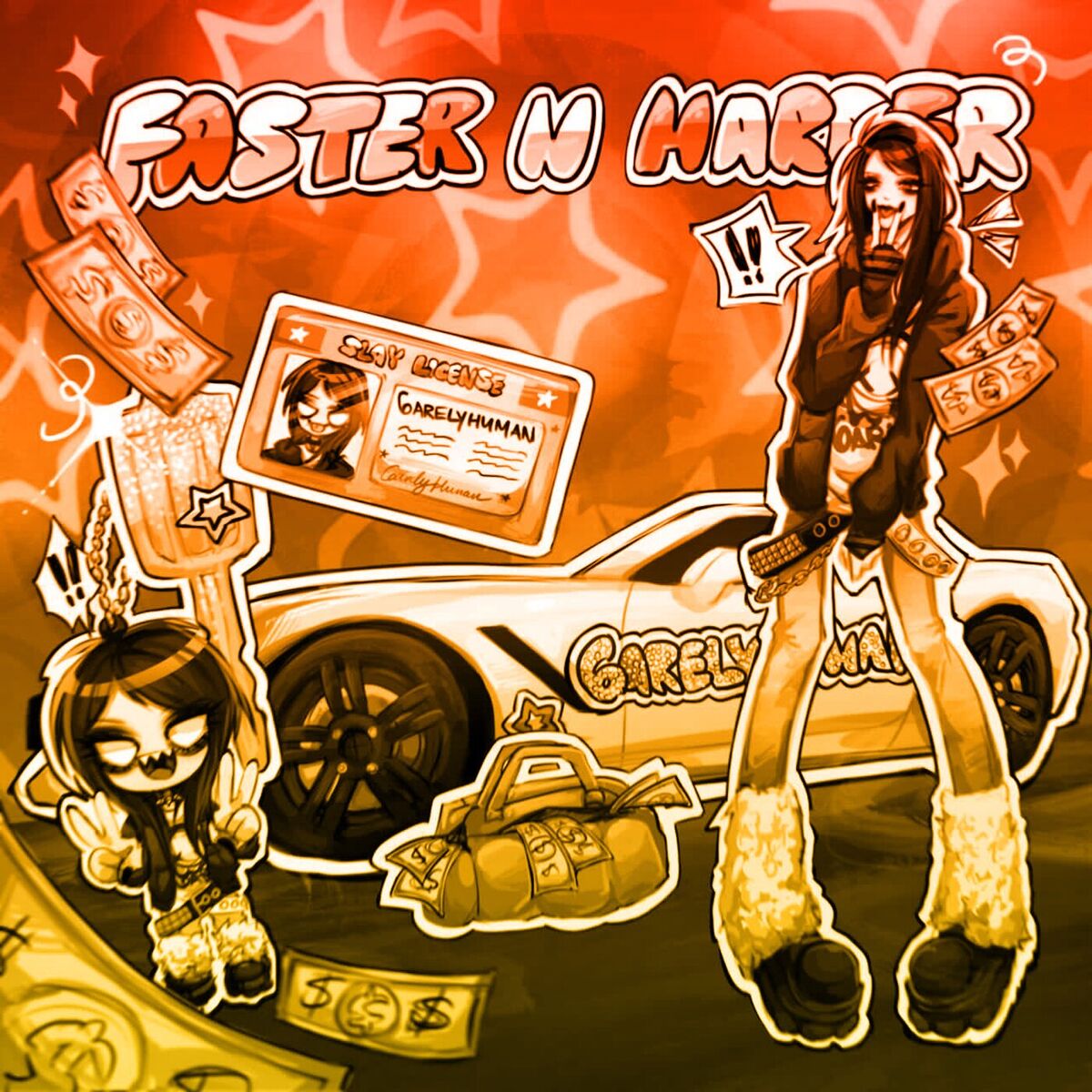 Album cover of Faster n Harder (Mega Mix)