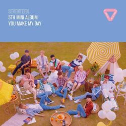 Cover of SEVENTEEN 5th Mini Album 'YOU MAKE MY DAY'