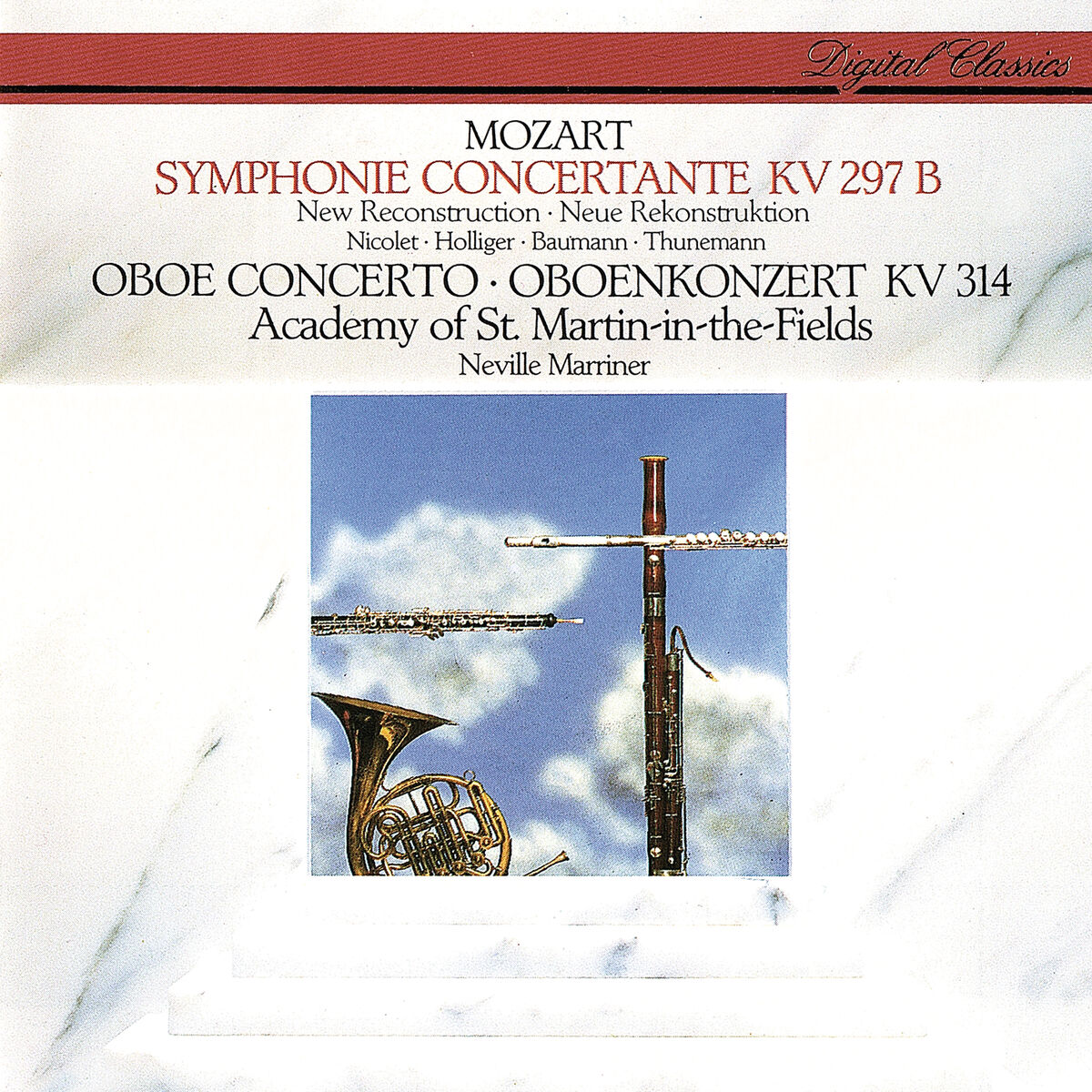 Album cover of Mozart: Sinfonia Concertante; Oboe Concerto