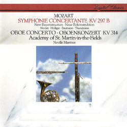 Cover of Mozart: Sinfonia Concertante; Oboe Concerto