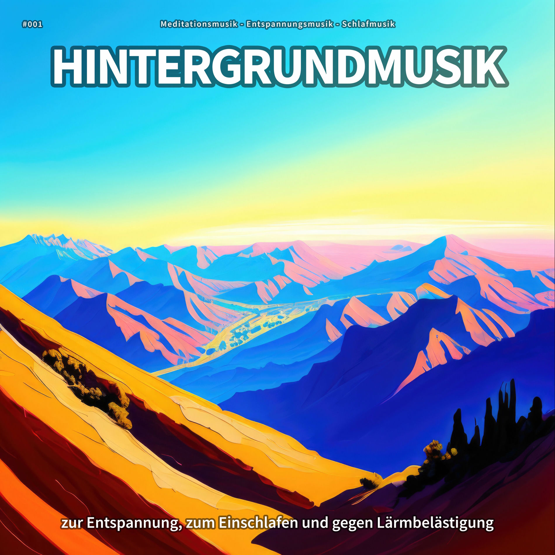 Album cover of #001 Hintergrundmusik zur Entspannung, zum Einschlafen und gegen Lärmbelästigung