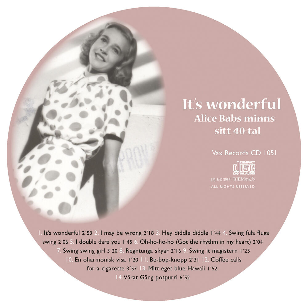 Picture of Vi minns Alice Babs 1924-2014: Alice Babs minns sitt 40-tal