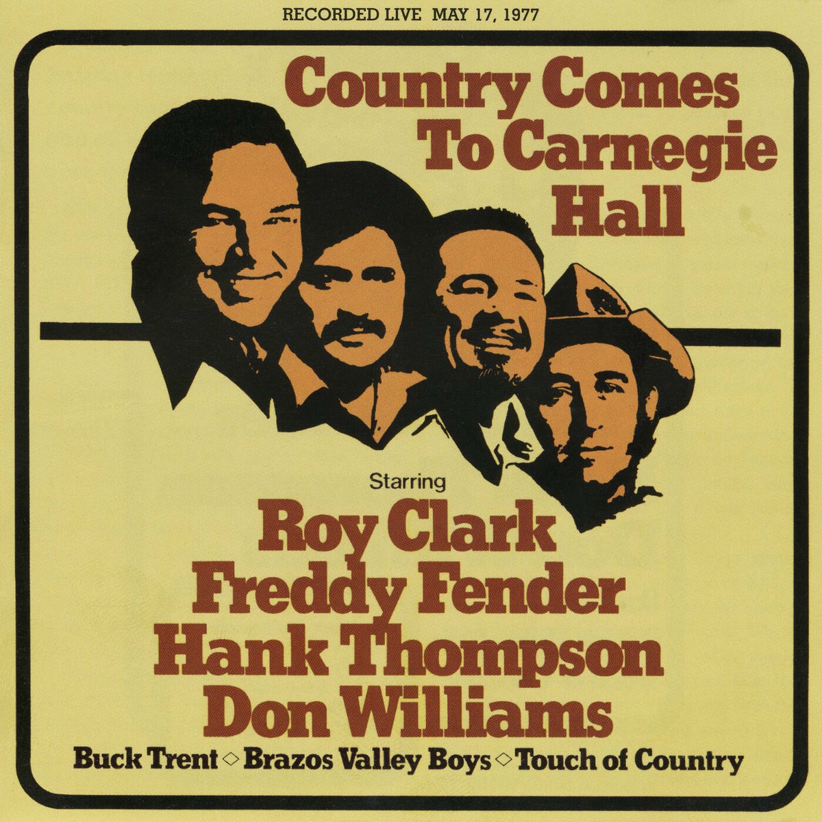 Album cover of Country Comes To Carnegie Hall (Live At Carnegie Hall, New York / 1977)