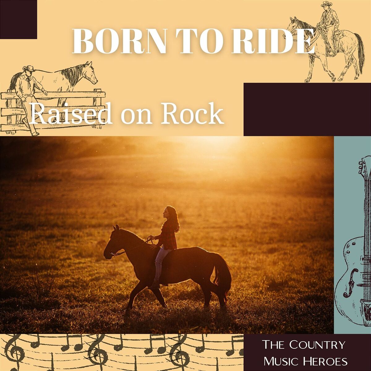 Album cover of Born to Ride, Raised on Rock