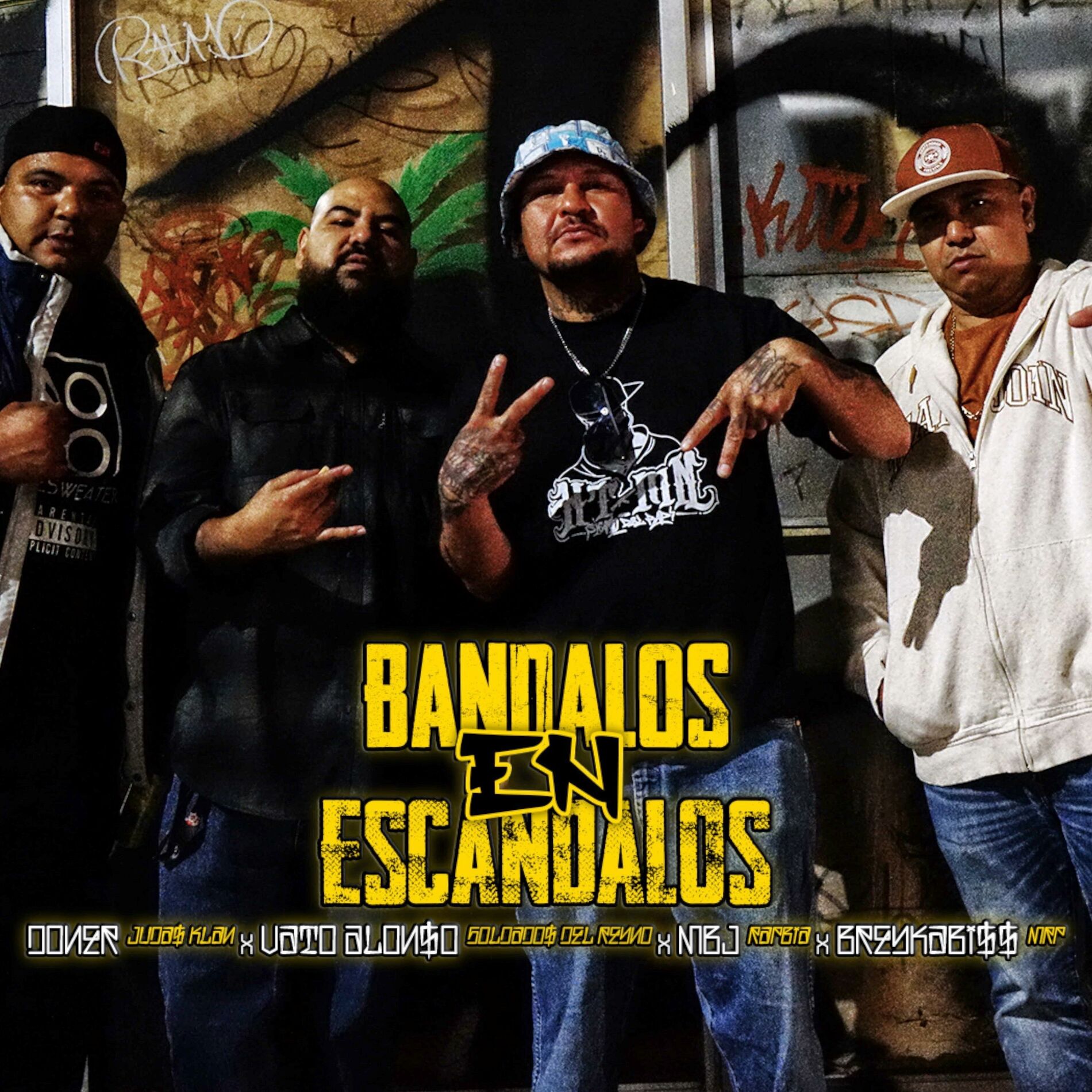 Album cover of Bandalos En Escandalos (feat. Doner, Rapbia, Breykabiss & Vato Alonso)