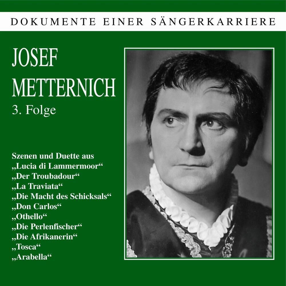 Picture of Dokumente einer Sängerkarriere Josef Metternich III