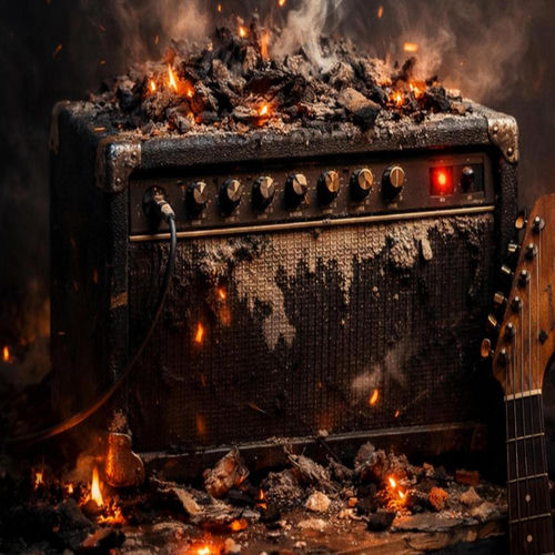 Ashes on the amplifier