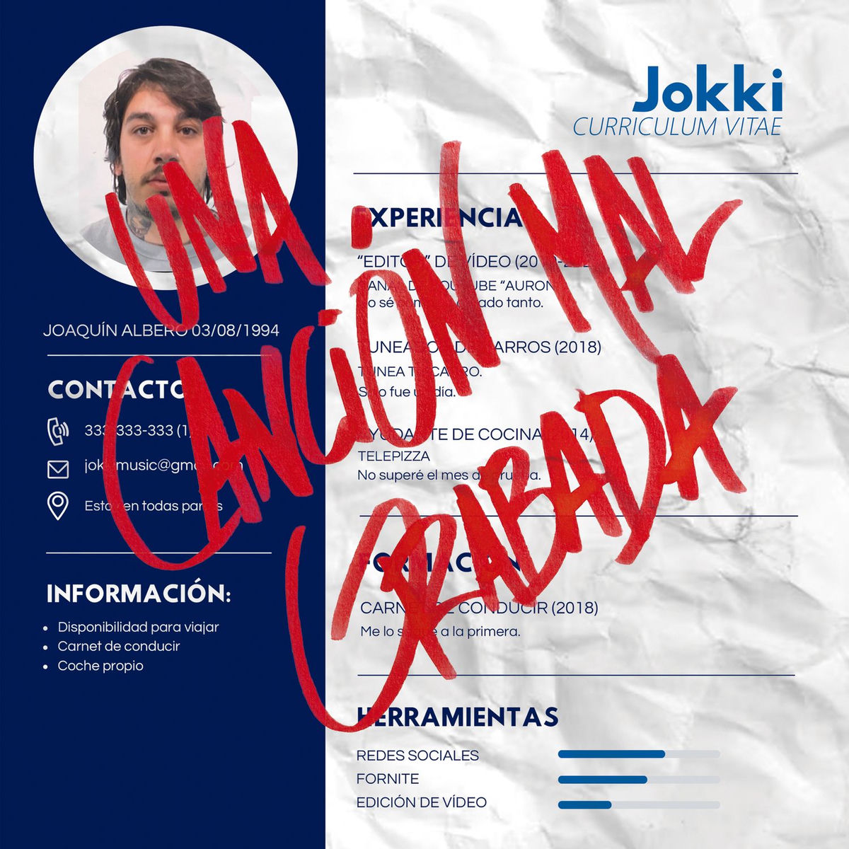 Album cover of Una canción mal grabada