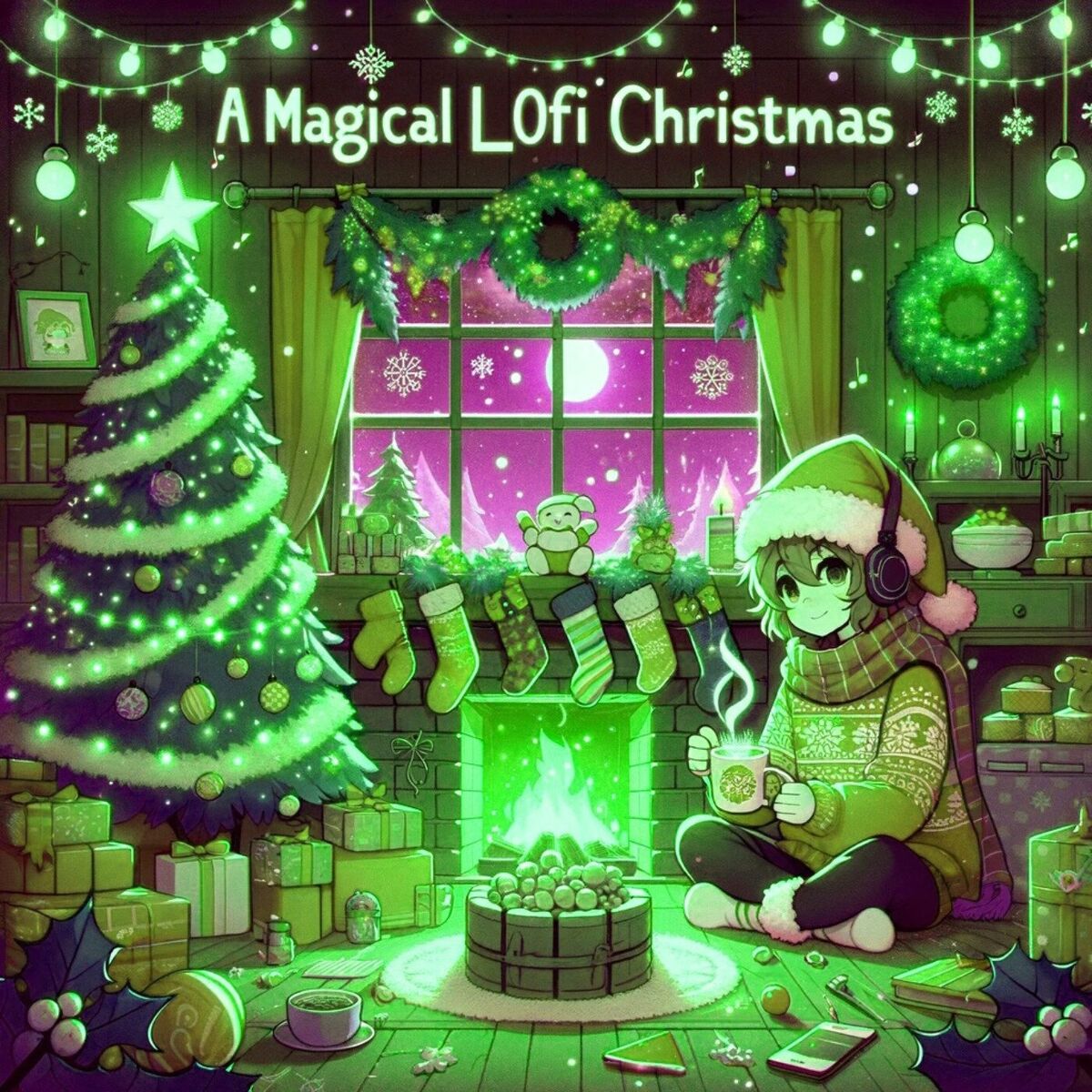 Album cover of A Magical LOFI Christmas (Sped Up)