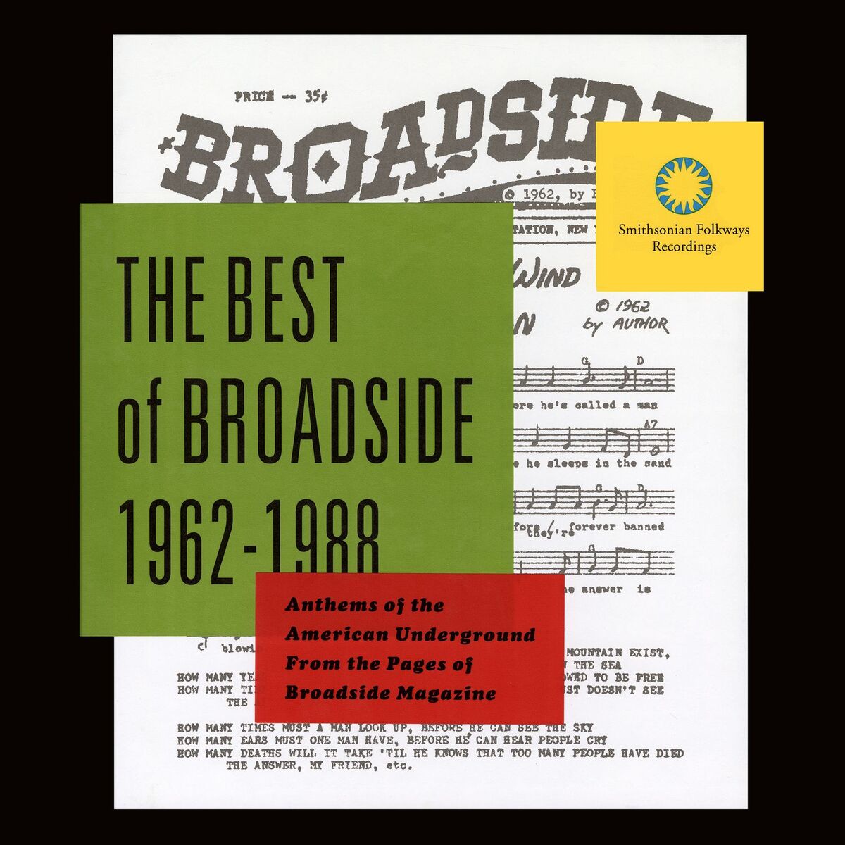 Album cover of The Best of Broadside 1962-1988: Anthems of the American Underground from the Pages of Broadside Magazine