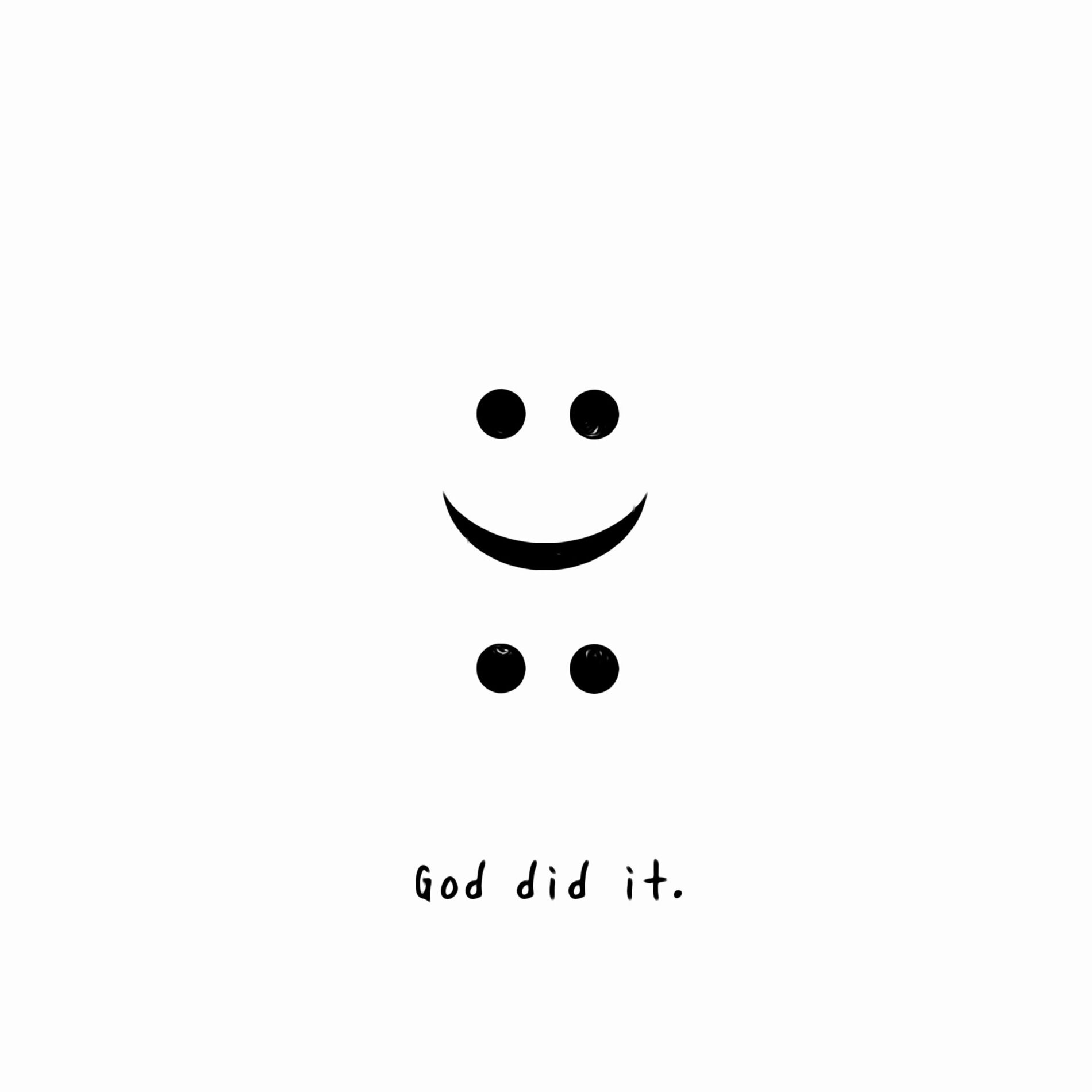 Album cover of God did it.
