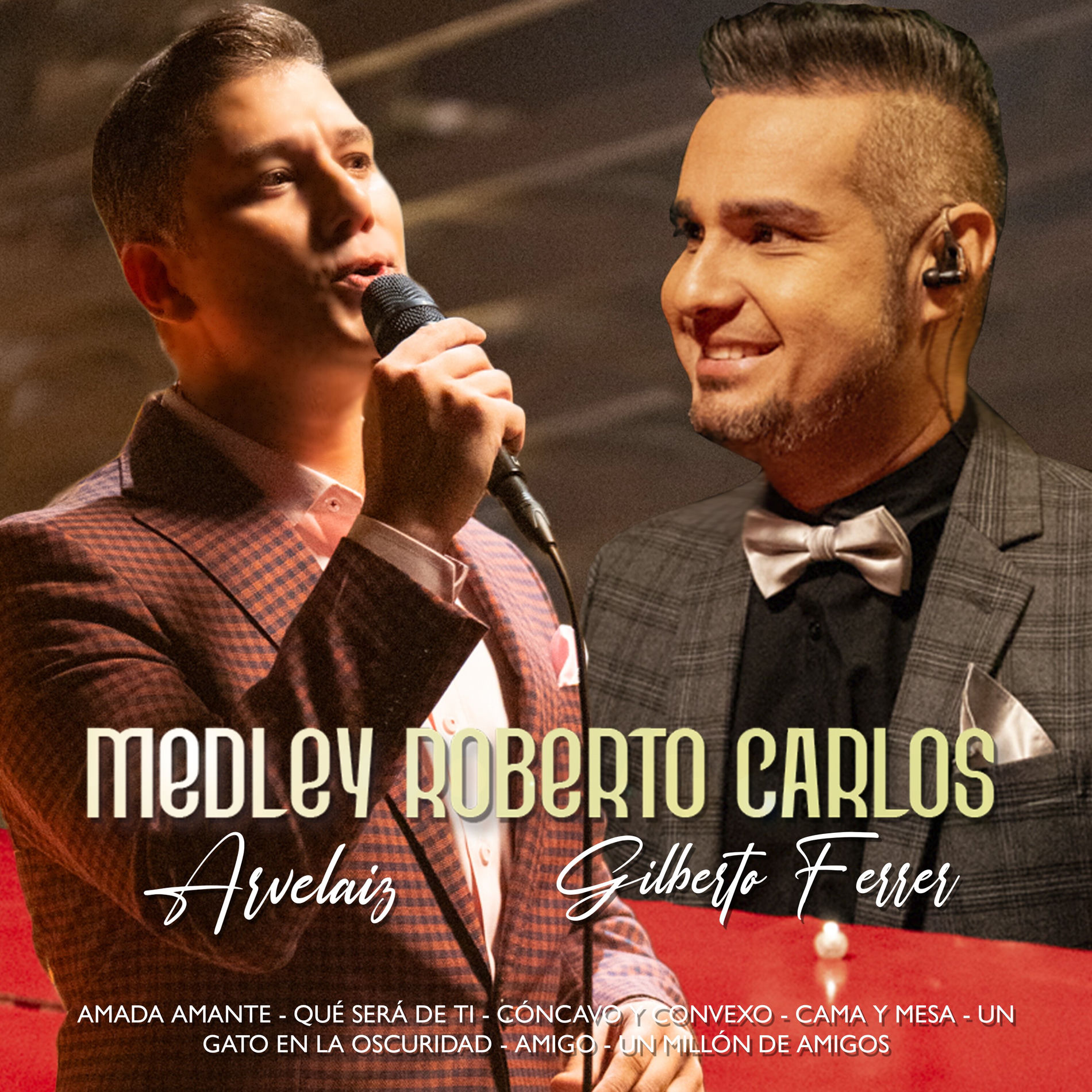 Album cover of Medley Roberto Carlos : Amada Amante / Qué Será de Ti / Cóncavo y Convexo / Cama y Mesa / Un Gato en La Oscuridad / Amigo / Un Mil (En Vivo)