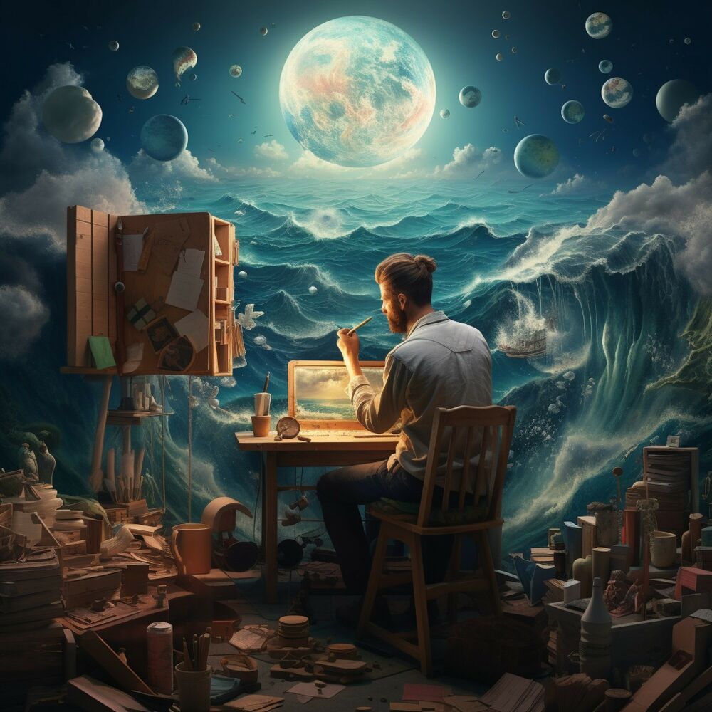 Picture of Productive Horizons: Ocean Work Symphony