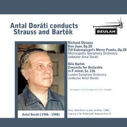 Cover of Antal Doráti Conducts Strauss and Bartók