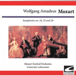 Cover of Wolfgang Amadus Mozart: Symphonies no. 24, 25 and 29