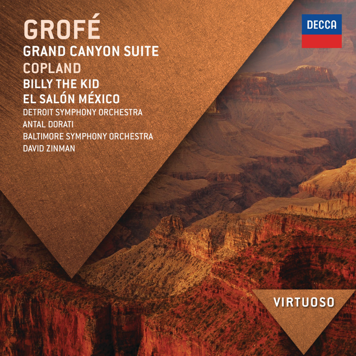 Album cover of Grofé: Grand Canyon Suite; Copland: Billy The Kid; El Salón México