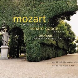 Cover of Mozart Piano Concertos: No. 27 in b-flat Major, K. 595; No. 19 in F Major, K. 459