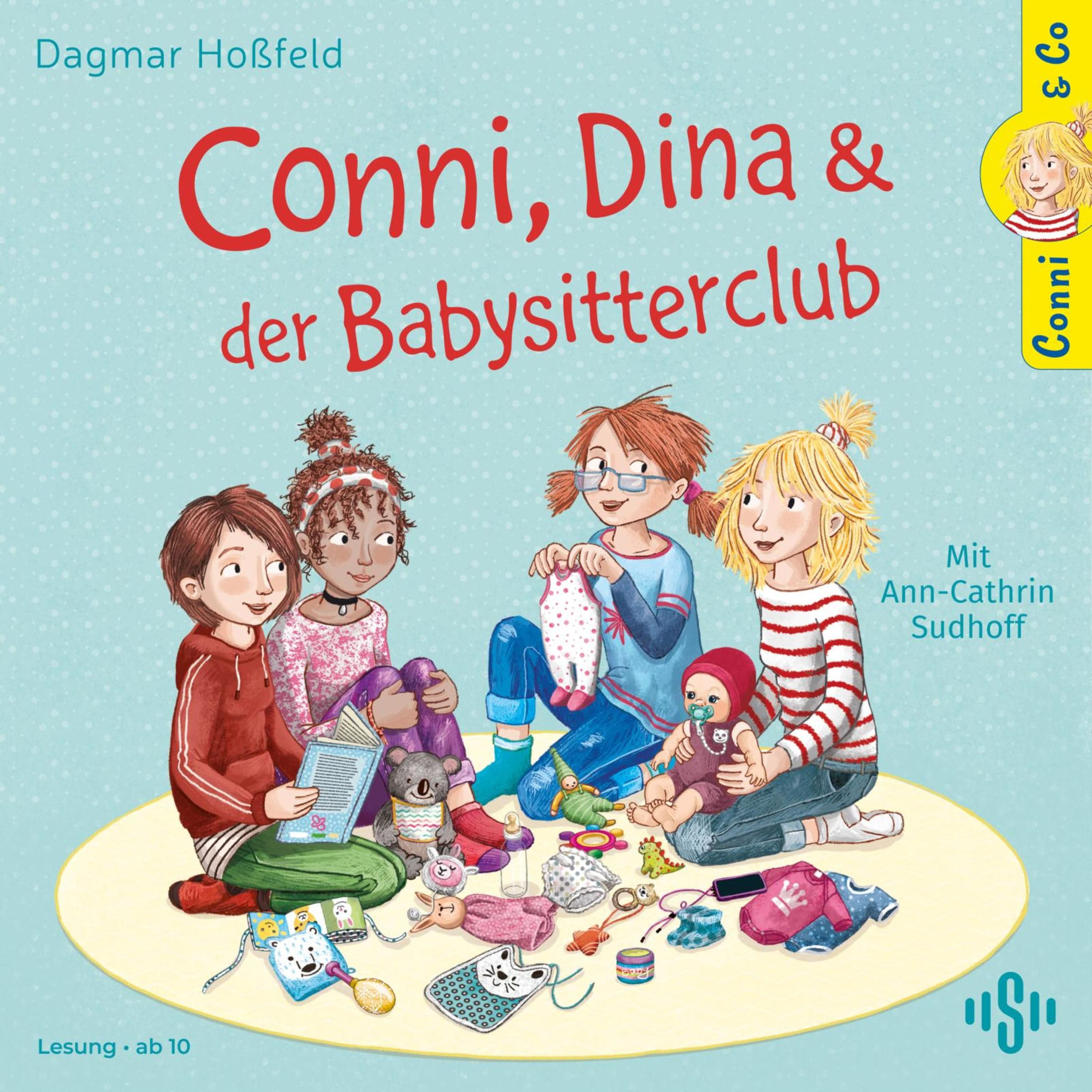 Album cover of Conni & Co 12: Conni, Dina und der Babysitterclub (Ein Kinderhörbuch über Freundschaft, kleine Geschwister und schwangere Mütter für Mädchen und Junge