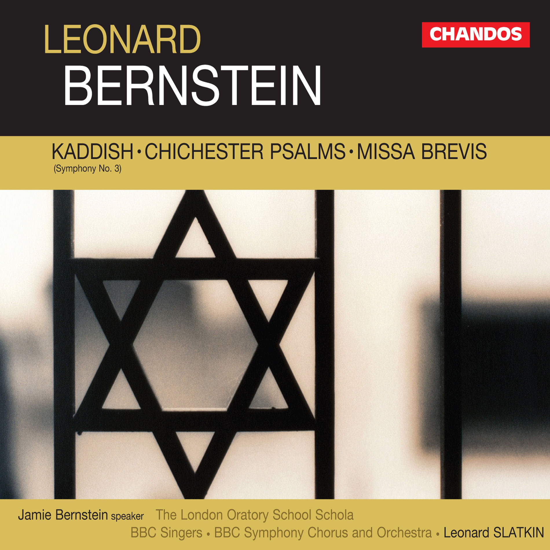 Album cover of Bernstein: Kaddish, Chichester Psalms & Missa Brevis
