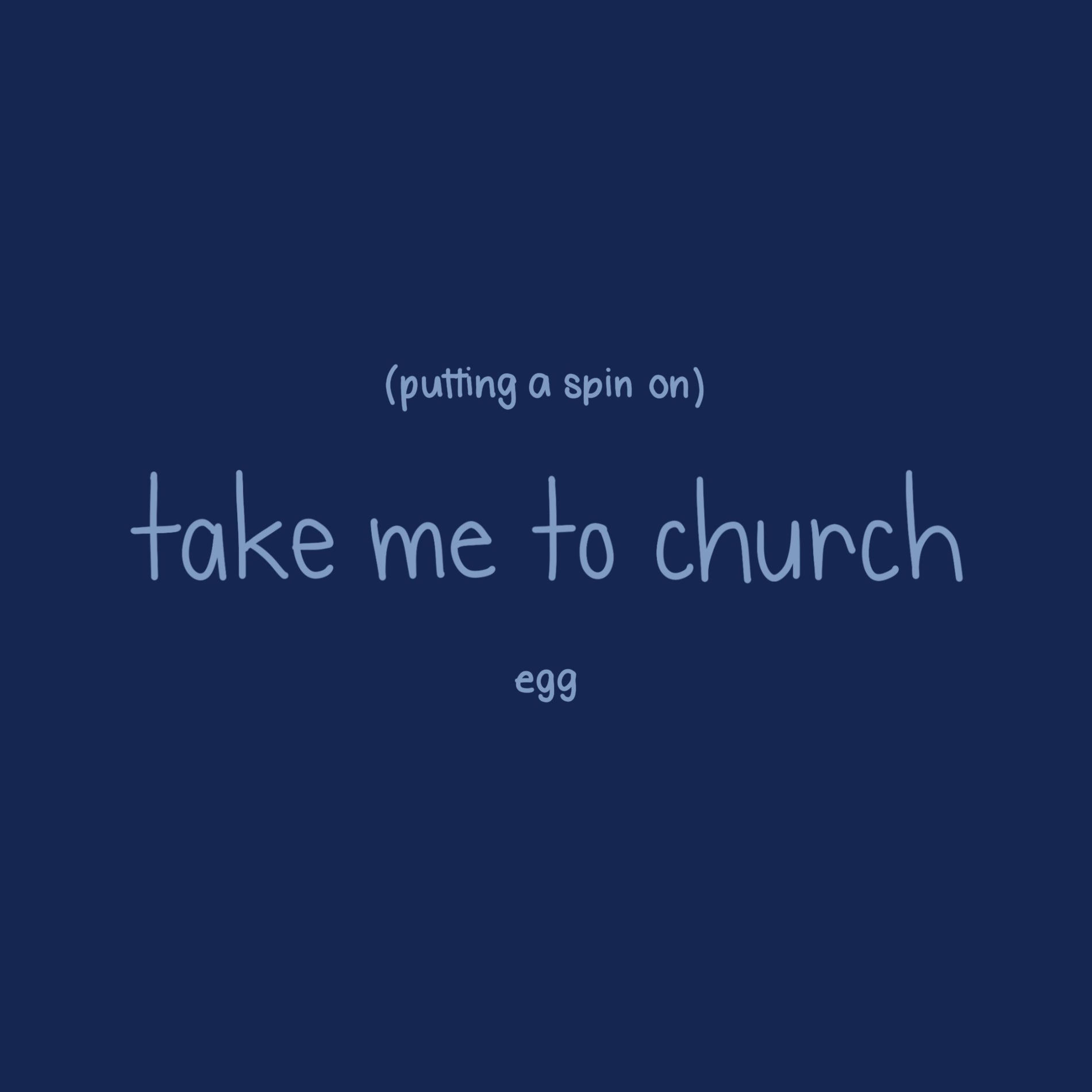 Album cover of putting a spin on take me to church