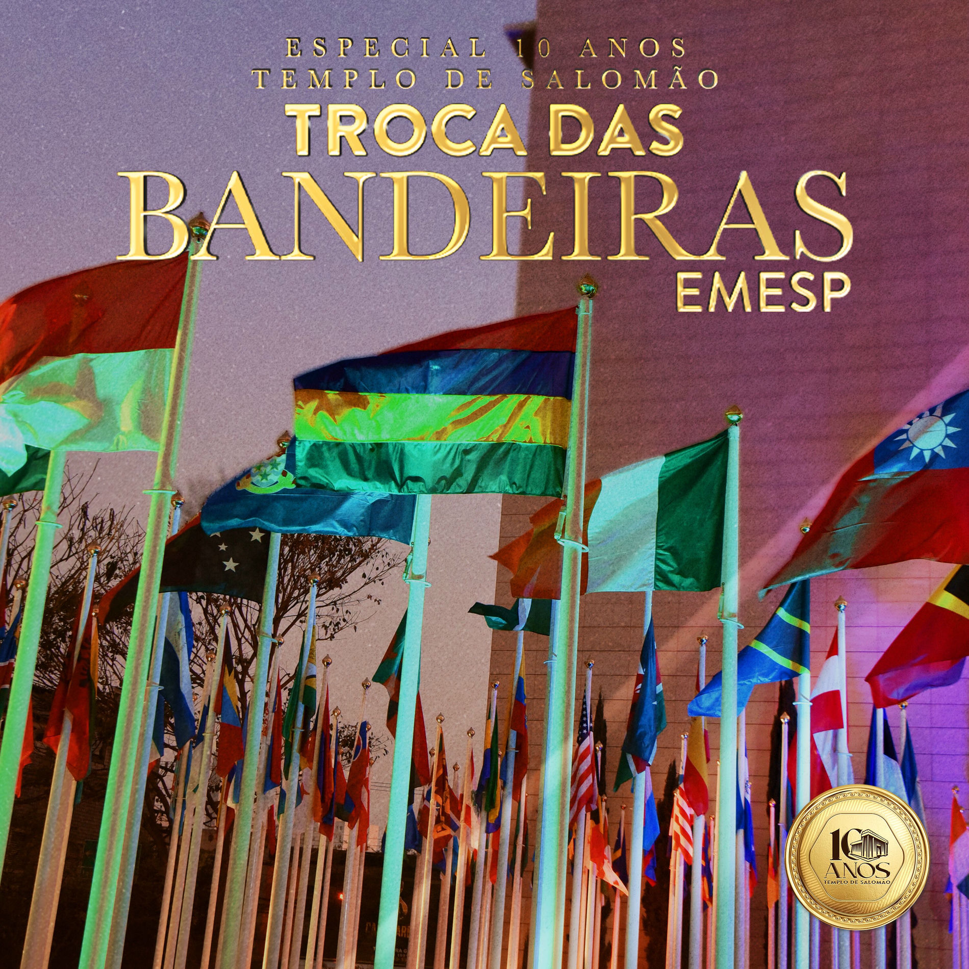 Album cover of Troca das Bandeiras EMESP (Especial 10 Anos Templo de Salomão) (Ao Vivo)