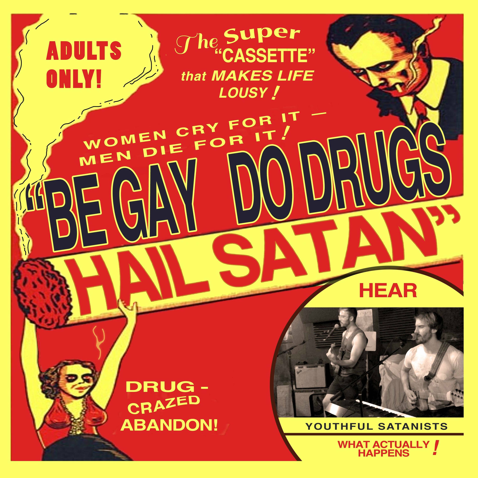 Album cover of Be Gay, Do Drugs, Hail Satan