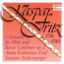 Cover of Gaspard Fritz: Sechs Sonaten für Flöte und Basso continuo, Op. 2