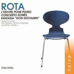 Cover of Rota: L'œuvre pour piano, Concerto soirée & Fantaisie Don Giovanni