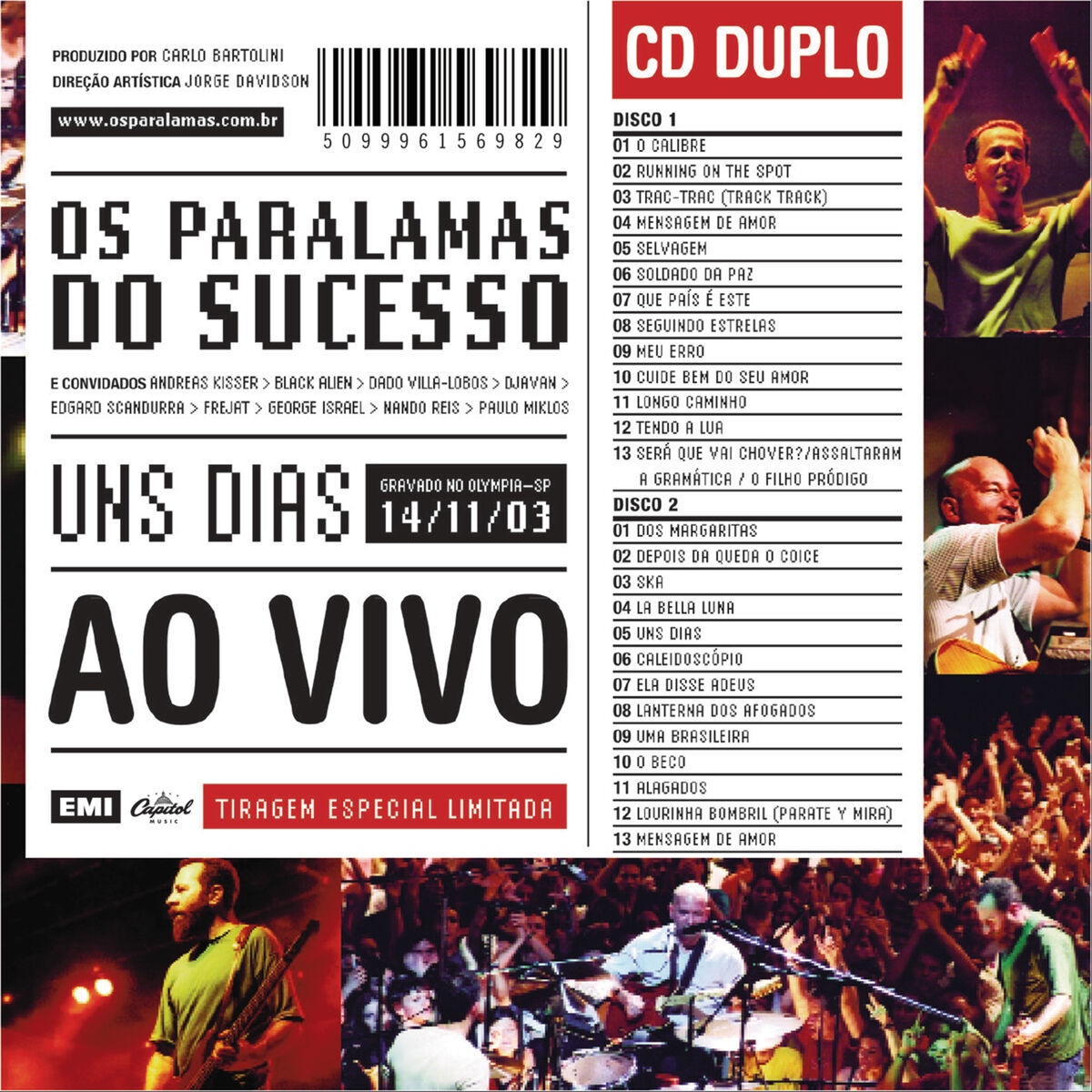 Album cover of Uns Dias Ao Vivo