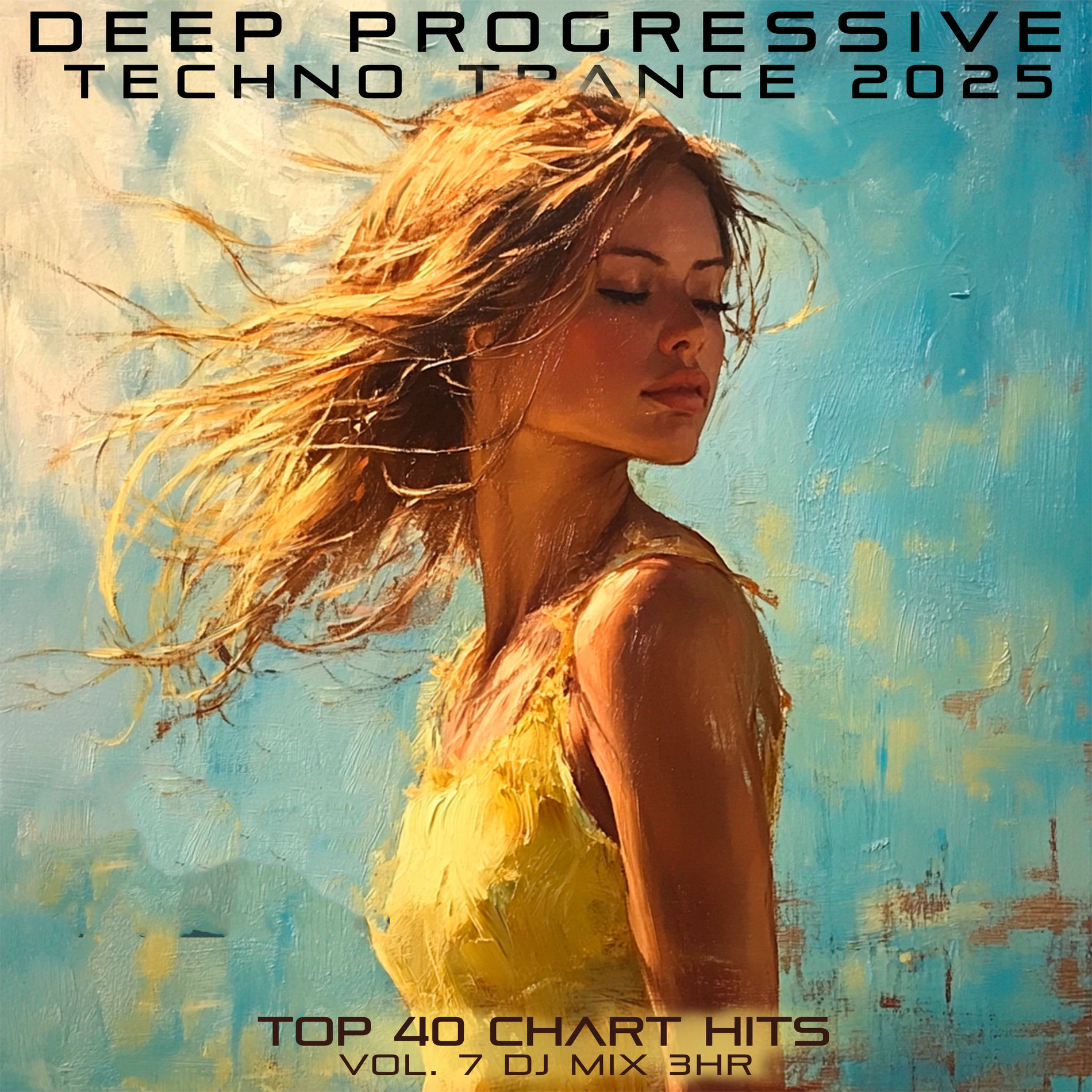 Album cover of Deep Progressive Techno Trance 2025 Top 40 Chart Hits, Vol. 5 DJ Mix 3Hr