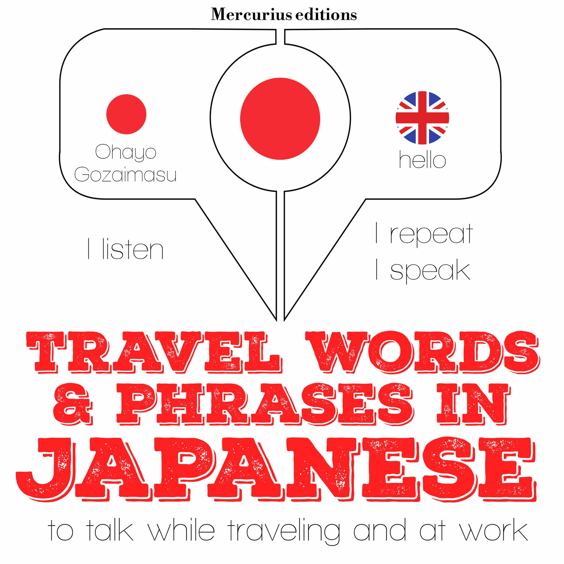 Album cover of Travel words and phrases in Japanese (