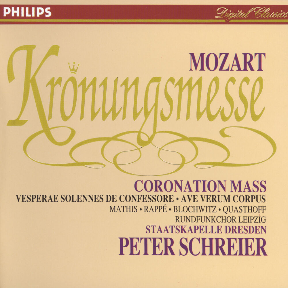 Picture of Mozart: Coronation Mass; Vesperae solennes de Confessore; Ave verum corpus
