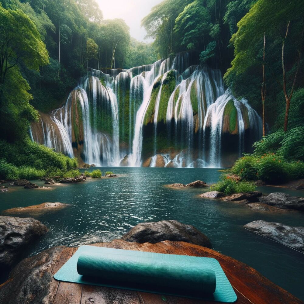 Picture of Falls in Motion: Waterfall Music for Yoga