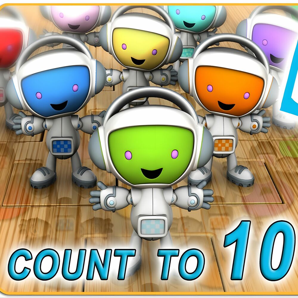 Picture of 10 Little Robots Nursery Rhyme - Pixels Kids Media Nursery Rhymes By Moizee