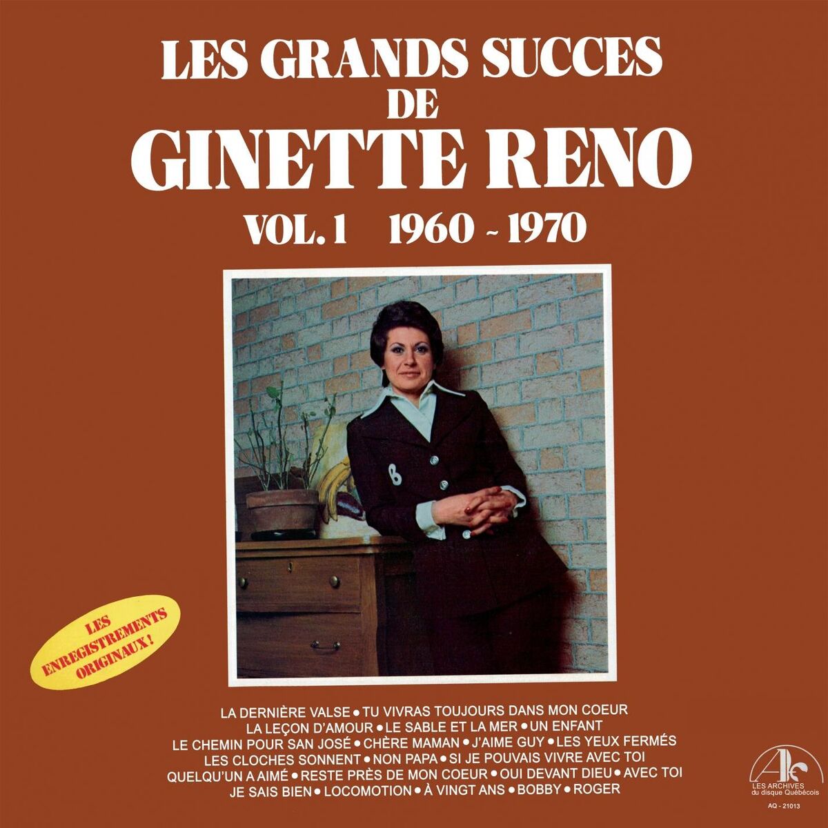 Album cover of Les grands succès de Ginette Reno Vol.1 1960-1970