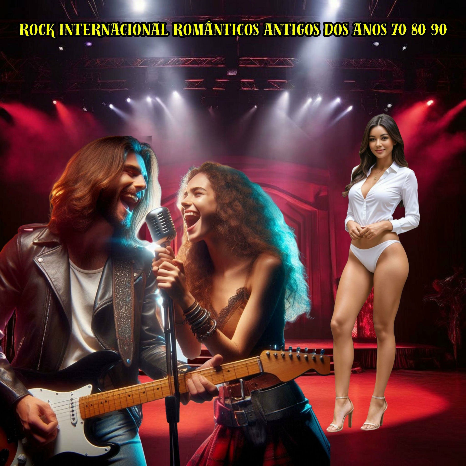 Album cover of Rock Internacional Românticos Antigos dos Anos 70 80 90