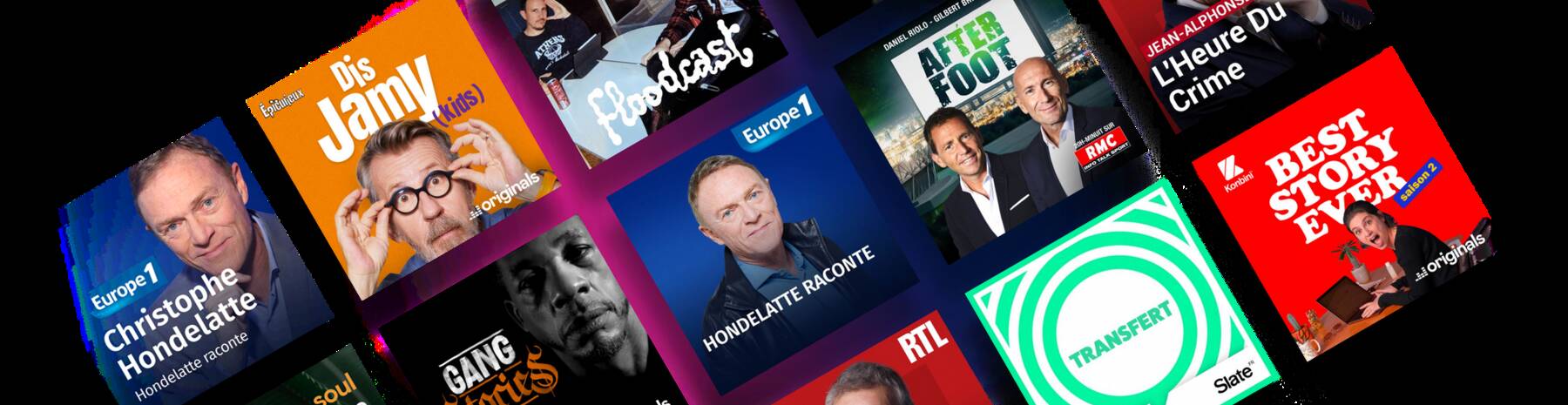 Un vaste catalogue de podcasts