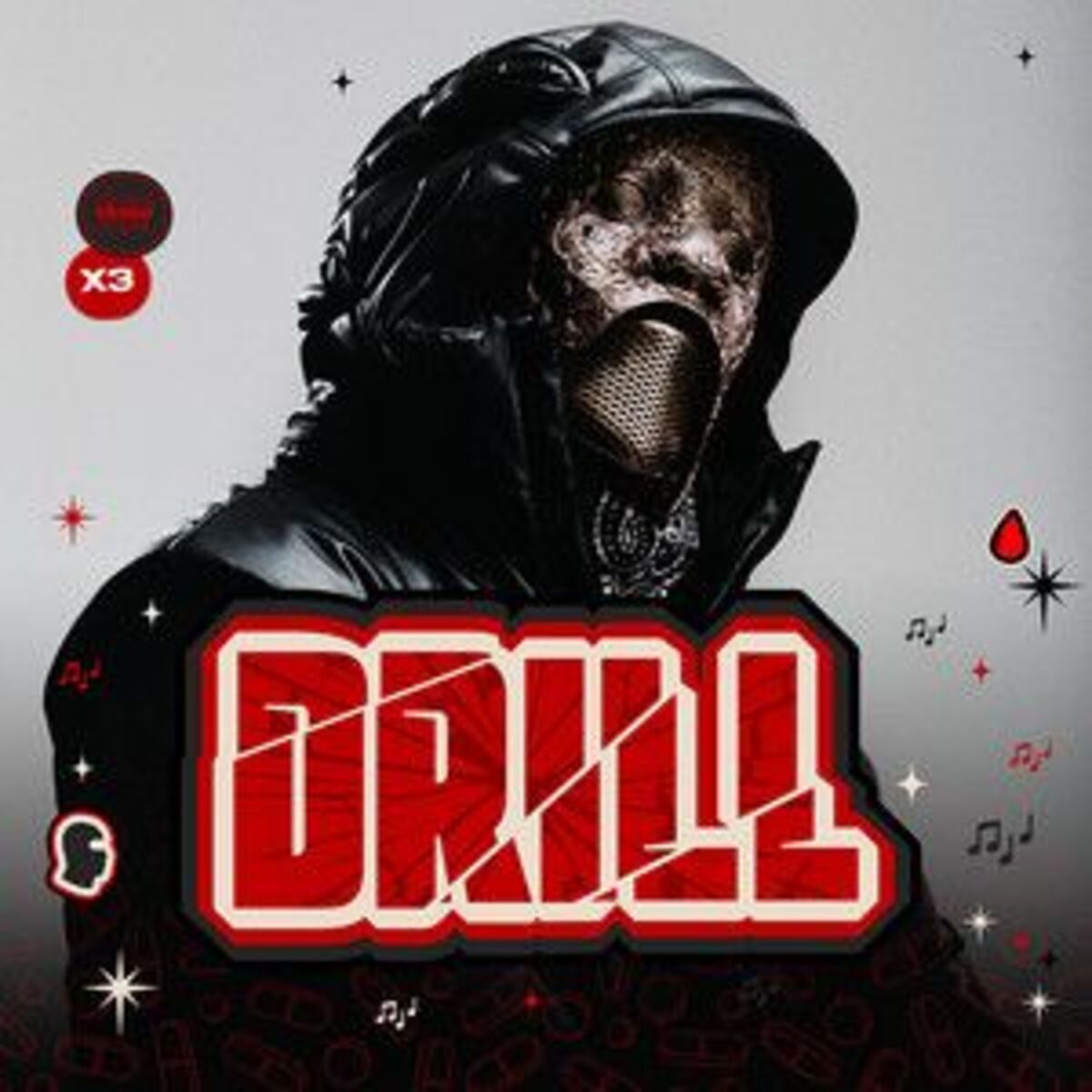 Cover of playlist DRILL 2025 - FR UK US - (1PLIKE140, DAVE, GAZO, ZI