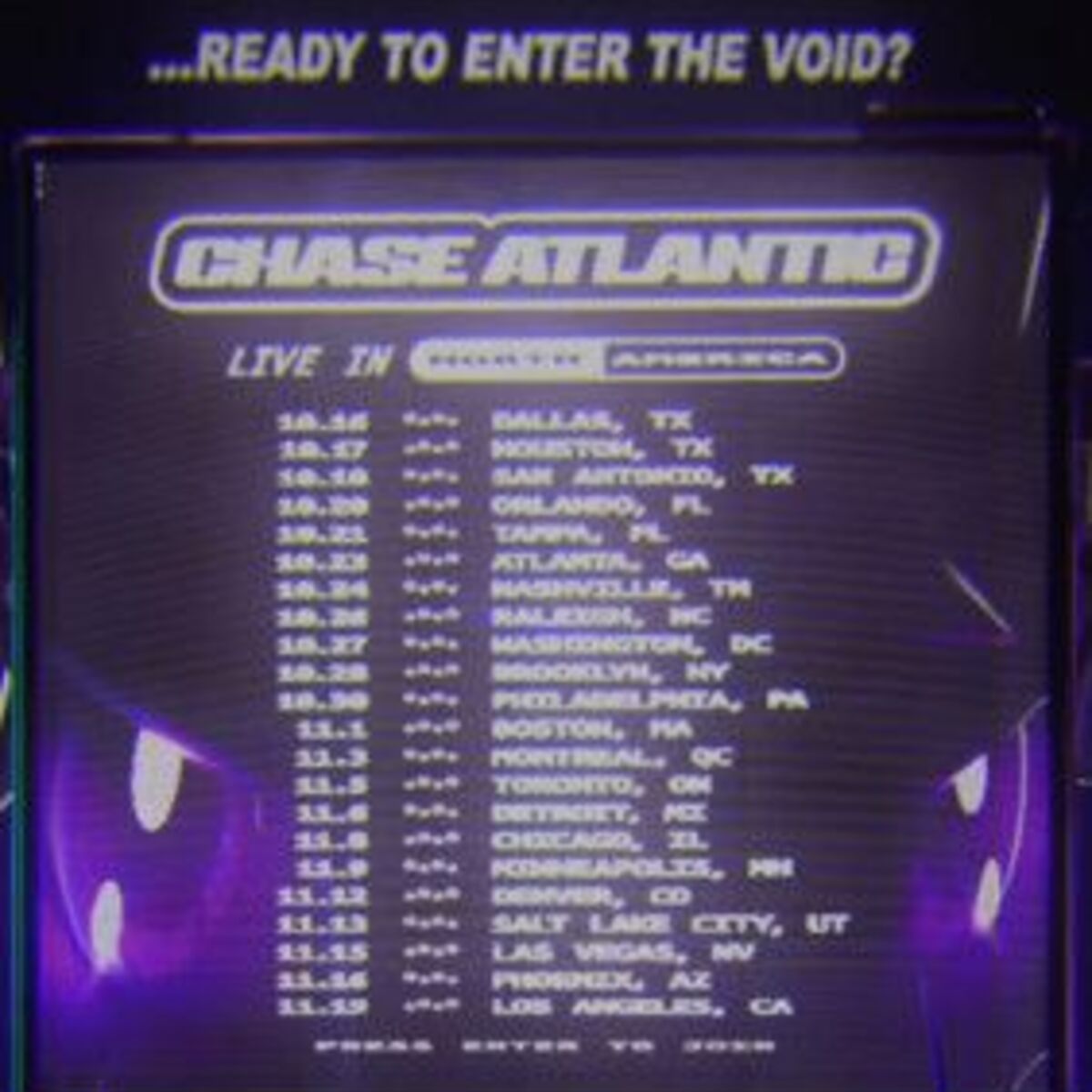 Cover of playlist Chase Atlantic Setlist 2025