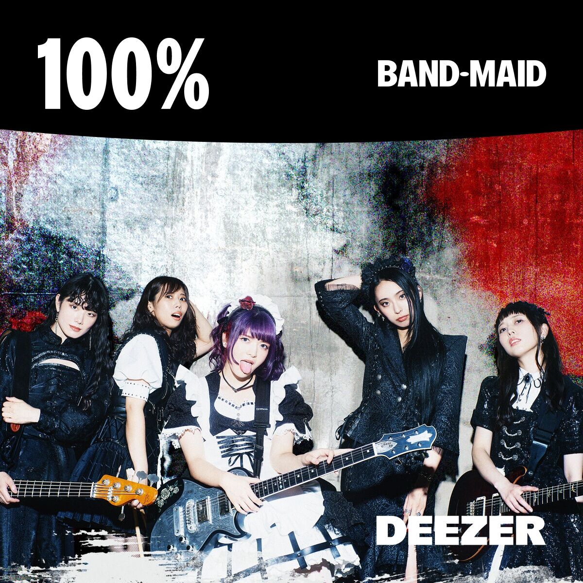 Cover of playlist 100% BAND-MAID